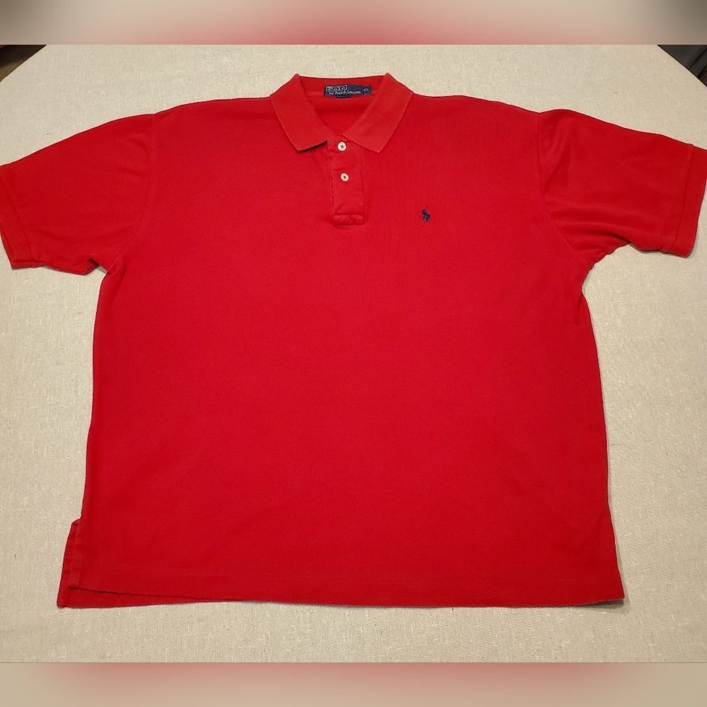 Polo by Ralph Lauren XL Short Sleeve Shirt Red